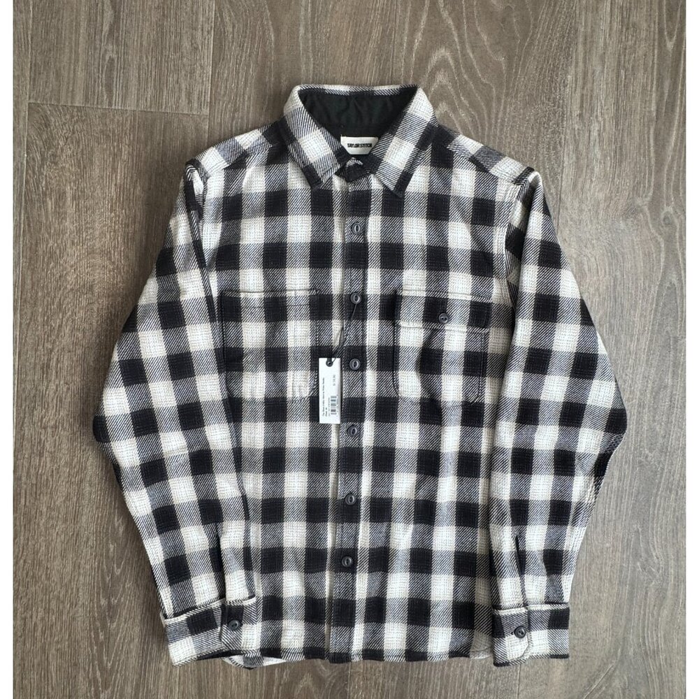 NWT Men's Taylor Stitch Moto Utility Heavyweight Organic Cotton Shirt $138 Sz M